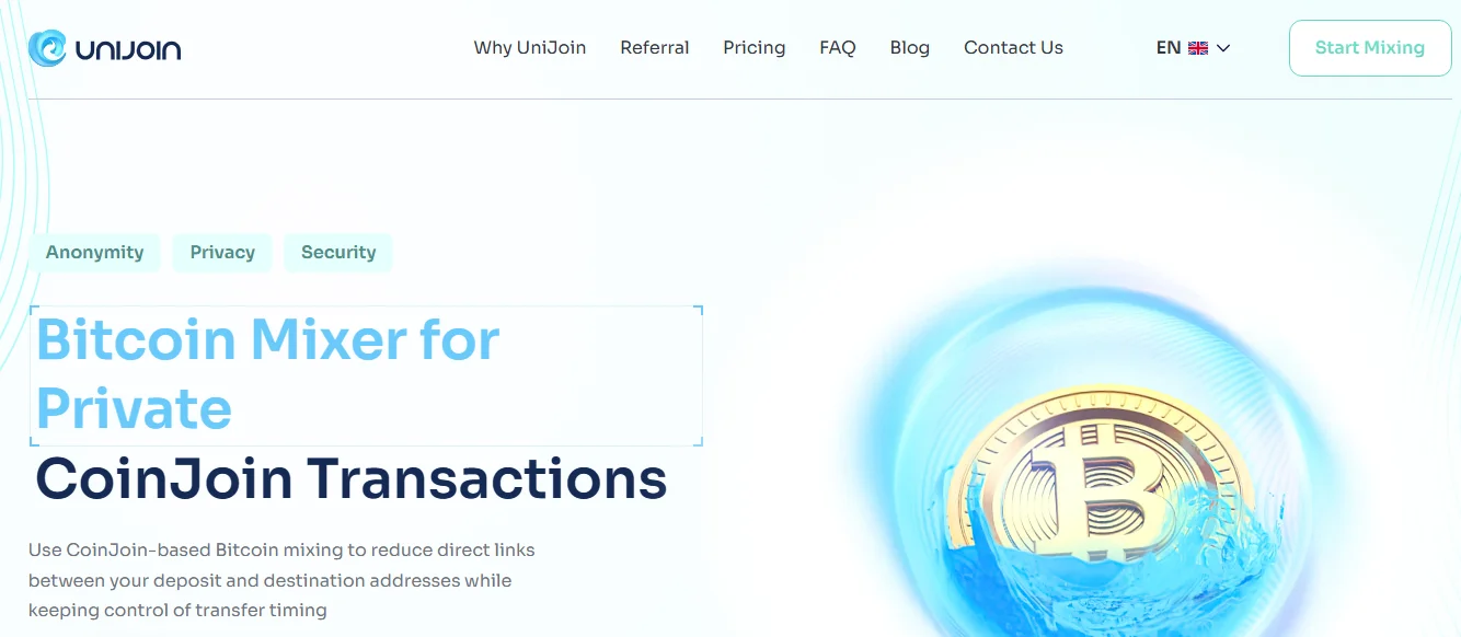 Bitcoin Mixer for Private CoinJoin Transactions